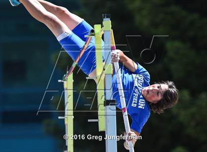 Thumbnail 3 in CIF NCS Masters Boys Pole Vault (MOC at UCB) photogallery.