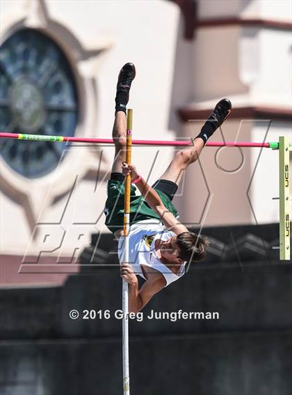 Thumbnail 3 in CIF NCS Masters Boys Pole Vault (MOC at UCB) photogallery.