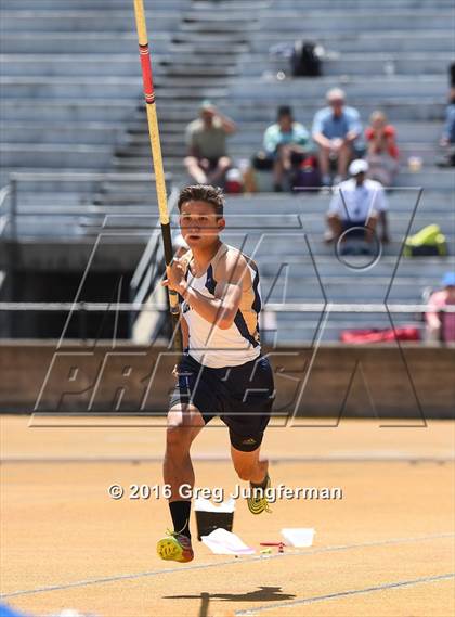 Thumbnail 3 in CIF NCS Masters Boys Pole Vault (MOC at UCB) photogallery.