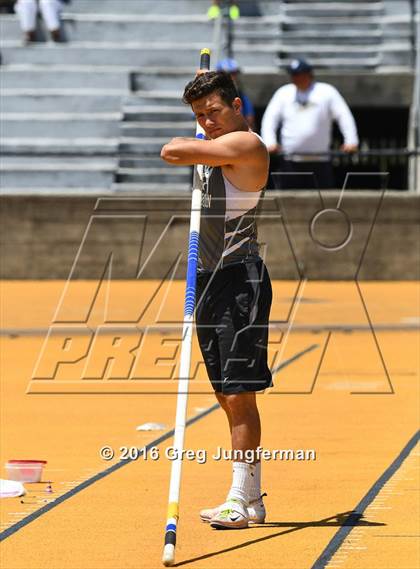 Thumbnail 3 in CIF NCS Masters Boys Pole Vault (MOC at UCB) photogallery.