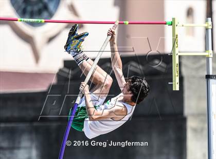 Thumbnail 1 in CIF NCS Masters Boys Pole Vault (MOC at UCB) photogallery.