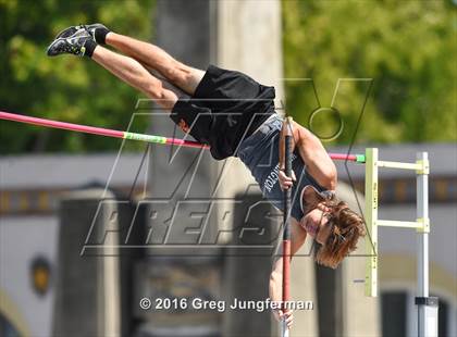 Thumbnail 3 in CIF NCS Masters Boys Pole Vault (MOC at UCB) photogallery.