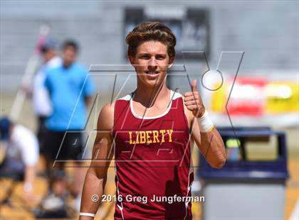 Thumbnail 2 in CIF NCS Masters Boys Pole Vault (MOC at UCB) photogallery.