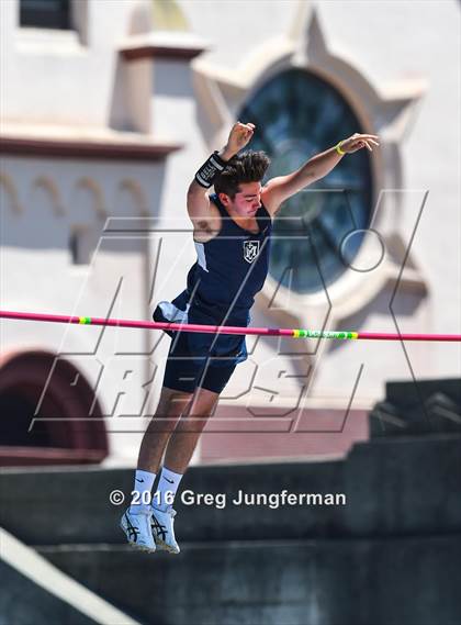 Thumbnail 1 in CIF NCS Masters Boys Pole Vault (MOC at UCB) photogallery.