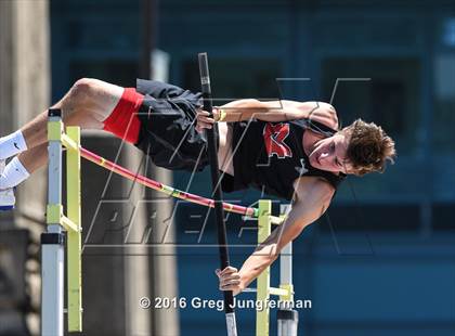 Thumbnail 1 in CIF NCS Masters Boys Pole Vault (MOC at UCB) photogallery.