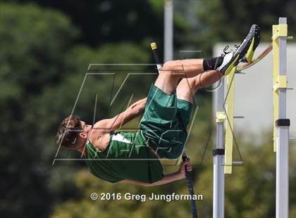 Thumbnail 3 in CIF NCS Masters Boys Pole Vault (MOC at UCB) photogallery.