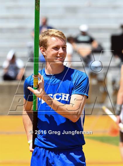 Thumbnail 2 in CIF NCS Masters Boys Pole Vault (MOC at UCB) photogallery.
