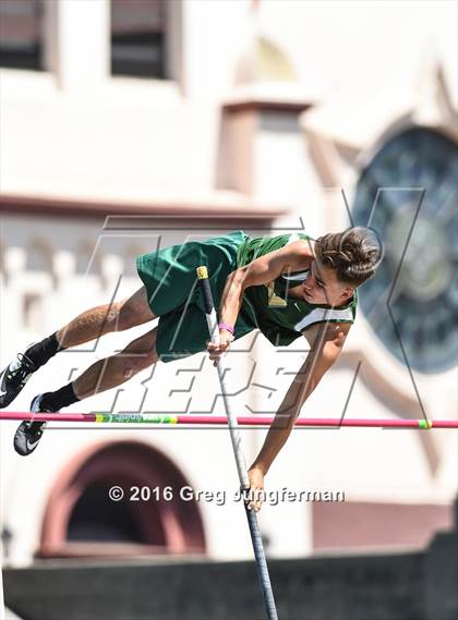 Thumbnail 3 in CIF NCS Masters Boys Pole Vault (MOC at UCB) photogallery.
