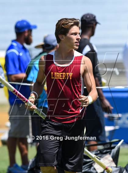 Thumbnail 2 in CIF NCS Masters Boys Pole Vault (MOC at UCB) photogallery.