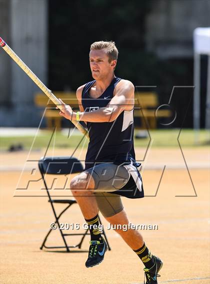Thumbnail 2 in CIF NCS Masters Boys Pole Vault (MOC at UCB) photogallery.