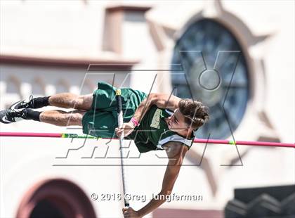 Thumbnail 2 in CIF NCS Masters Boys Pole Vault (MOC at UCB) photogallery.