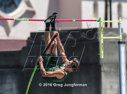 Thumbnail 2 in CIF NCS Masters Boys Pole Vault (MOC at UCB) photogallery.