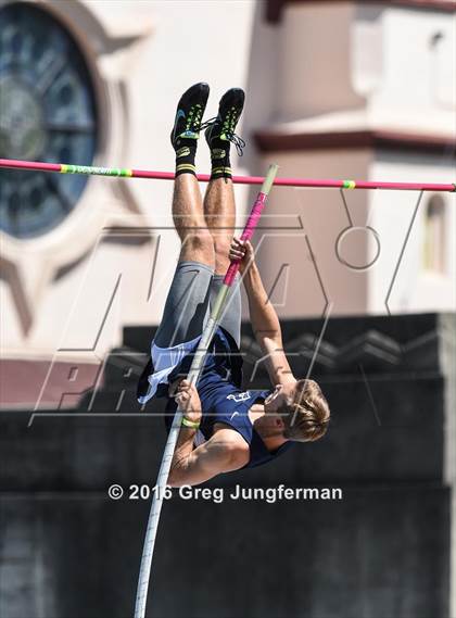 Thumbnail 1 in CIF NCS Masters Boys Pole Vault (MOC at UCB) photogallery.