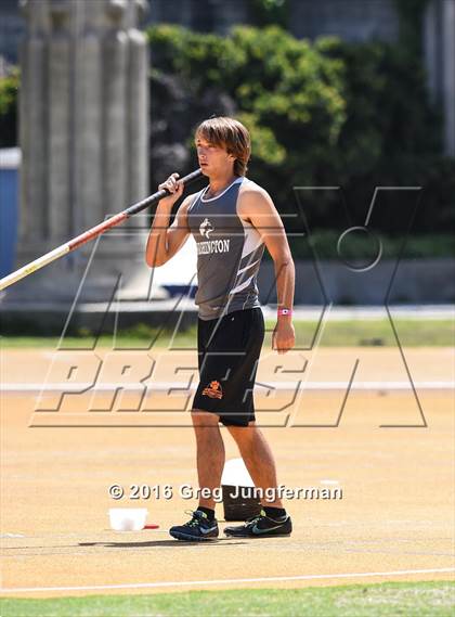 Thumbnail 2 in CIF NCS Masters Boys Pole Vault (MOC at UCB) photogallery.