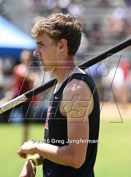 Thumbnail 2 in CIF NCS Masters Boys Pole Vault (MOC at UCB) photogallery.