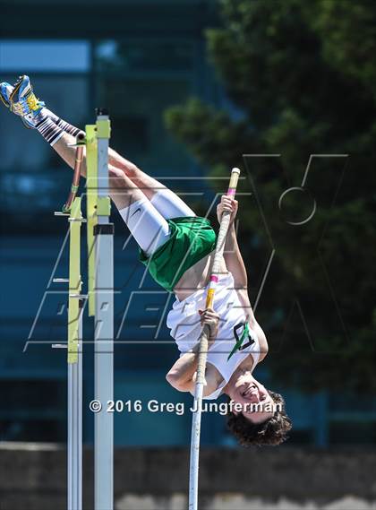 Thumbnail 2 in CIF NCS Masters Boys Pole Vault (MOC at UCB) photogallery.