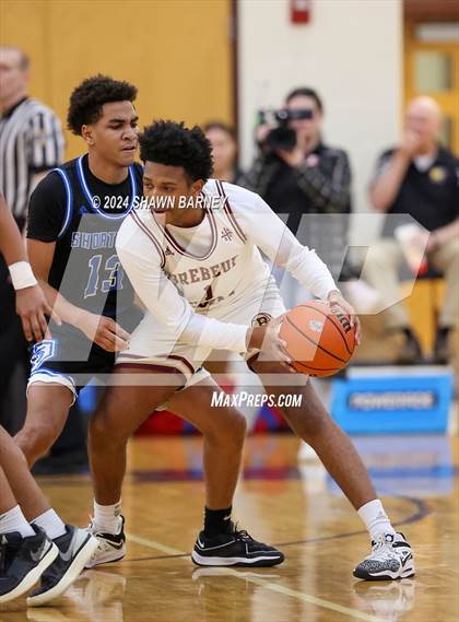 Thumbnail 3 in Indianapolis Shortridge vs. Brebeuf Jesuit Preparatory (IHSAA 3A Sectional 27 First Round) photogallery.