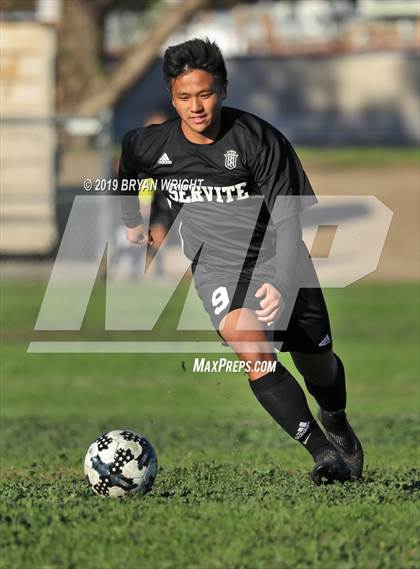 Thumbnail 2 in Servite vs Sunny Hills (NOCC Tournament) photogallery.