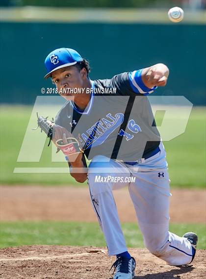 Thumbnail 3 in El Dorado vs. Capital Christian (CIF SJS D4 Final - Game 1) photogallery.
