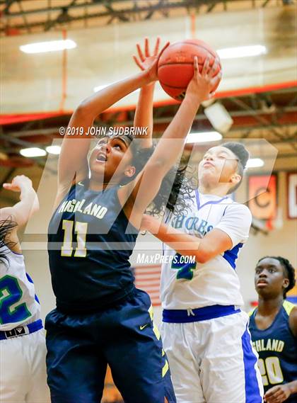 Thumbnail 1 in Highland vs Atlantic Shores Christian (StatVa Girls Basketball Classic) photogallery.
