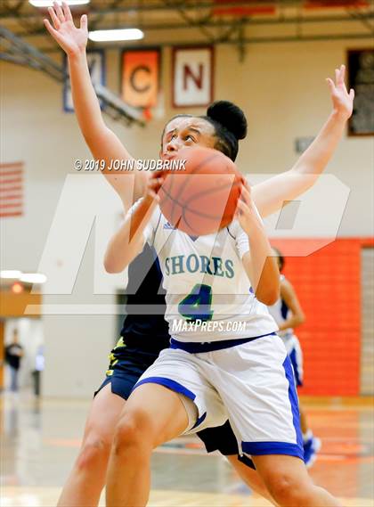 Thumbnail 2 in Highland vs Atlantic Shores Christian (StatVa Girls Basketball Classic) photogallery.