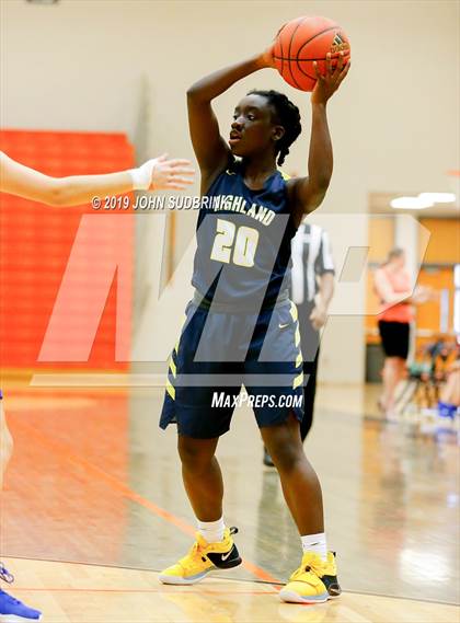 Thumbnail 3 in Highland vs Atlantic Shores Christian (StatVa Girls Basketball Classic) photogallery.