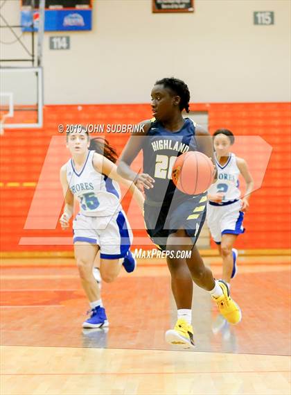 Thumbnail 2 in Highland vs Atlantic Shores Christian (StatVa Girls Basketball Classic) photogallery.