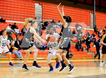 Thumbnail 1 in Highland vs Atlantic Shores Christian (StatVa Girls Basketball Classic) photogallery.
