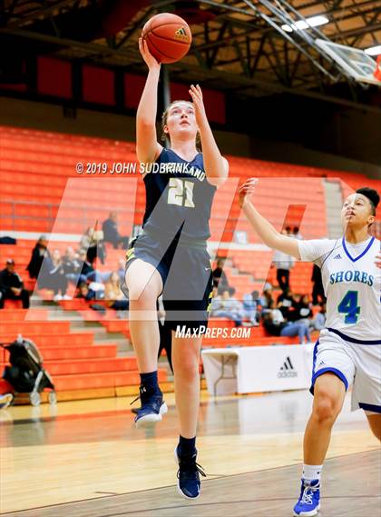 Thumbnail 2 in Highland vs Atlantic Shores Christian (StatVa Girls Basketball Classic) photogallery.