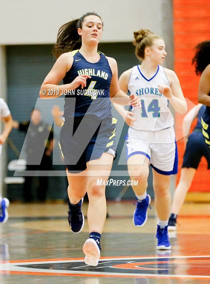 Thumbnail 1 in Highland vs Atlantic Shores Christian (StatVa Girls Basketball Classic) photogallery.