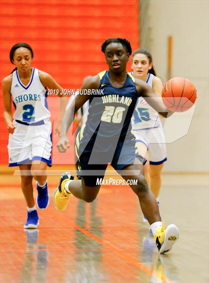 Thumbnail 2 in Highland vs Atlantic Shores Christian (StatVa Girls Basketball Classic) photogallery.