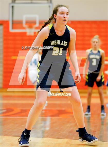 Thumbnail 2 in Highland vs Atlantic Shores Christian (StatVa Girls Basketball Classic) photogallery.
