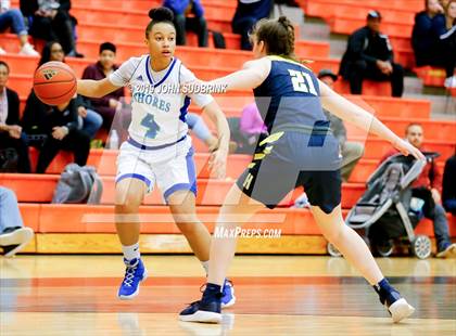 Thumbnail 1 in Highland vs Atlantic Shores Christian (StatVa Girls Basketball Classic) photogallery.