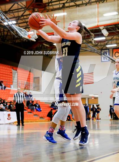 Thumbnail 2 in Highland vs Atlantic Shores Christian (StatVa Girls Basketball Classic) photogallery.