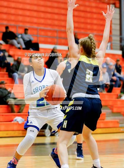 Thumbnail 2 in Highland vs Atlantic Shores Christian (StatVa Girls Basketball Classic) photogallery.