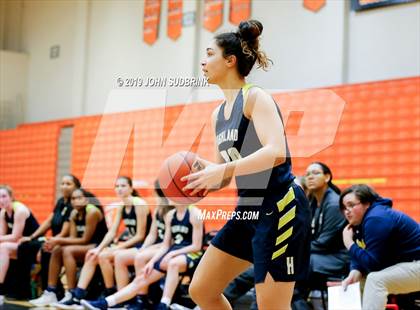 Thumbnail 1 in Highland vs Atlantic Shores Christian (StatVa Girls Basketball Classic) photogallery.