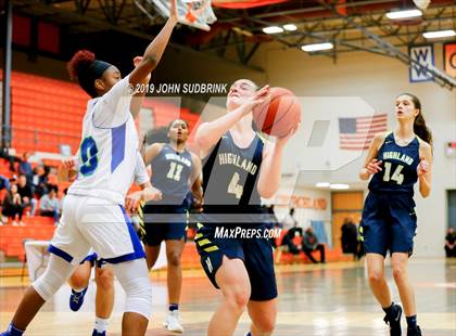 Thumbnail 1 in Highland vs Atlantic Shores Christian (StatVa Girls Basketball Classic) photogallery.