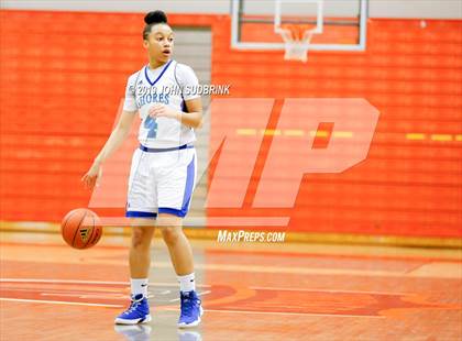 Thumbnail 1 in Highland vs Atlantic Shores Christian (StatVa Girls Basketball Classic) photogallery.
