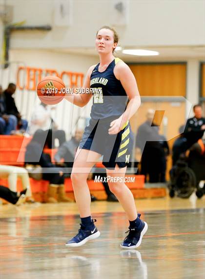 Thumbnail 2 in Highland vs Atlantic Shores Christian (StatVa Girls Basketball Classic) photogallery.