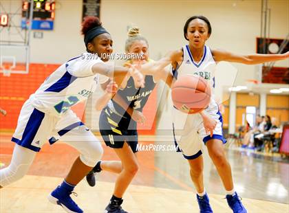 Thumbnail 2 in Highland vs Atlantic Shores Christian (StatVa Girls Basketball Classic) photogallery.