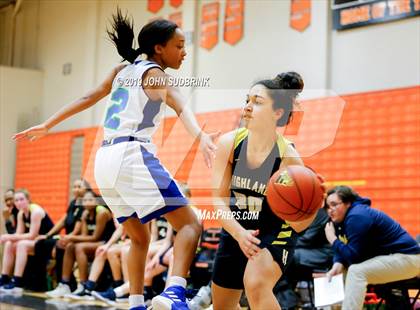 Thumbnail 1 in Highland vs Atlantic Shores Christian (StatVa Girls Basketball Classic) photogallery.