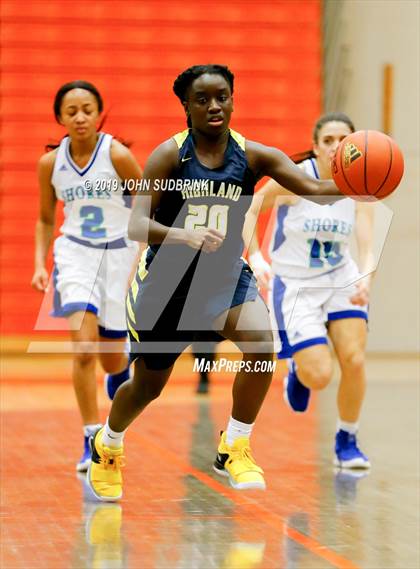 Thumbnail 1 in Highland vs Atlantic Shores Christian (StatVa Girls Basketball Classic) photogallery.