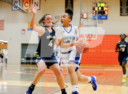Thumbnail 3 in Highland vs Atlantic Shores Christian (StatVa Girls Basketball Classic) photogallery.
