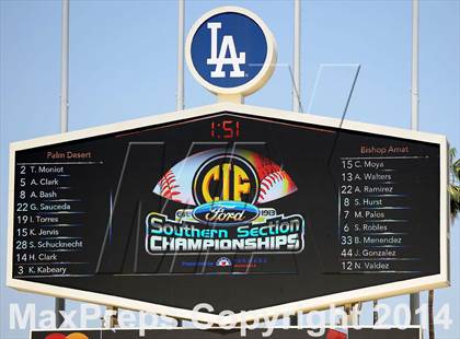 Thumbnail 1 in Bishop Amat vs. Palm Desert (CIF SS DIV 3 Final) photogallery.