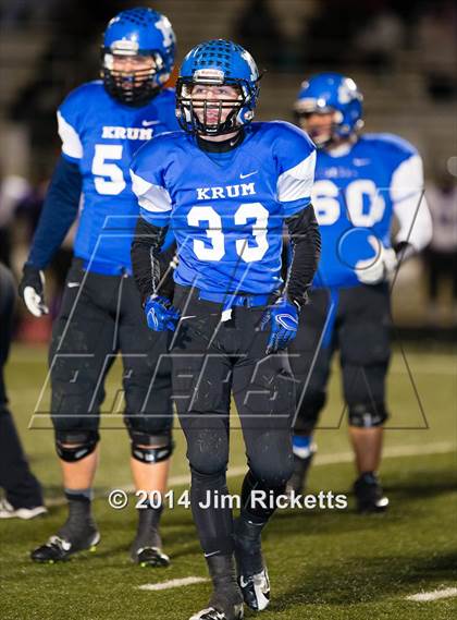 Thumbnail 3 in Lincoln @ Krum (UIL 4A Division 2 Region 1 Bi-District Playoff) photogallery.