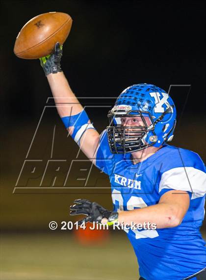 Thumbnail 2 in Lincoln @ Krum (UIL 4A Division 2 Region 1 Bi-District Playoff) photogallery.
