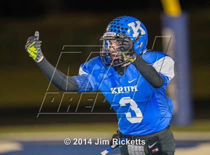 Thumbnail 3 in Lincoln @ Krum (UIL 4A Division 2 Region 1 Bi-District Playoff) photogallery.