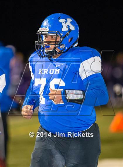 Thumbnail 2 in Lincoln @ Krum (UIL 4A Division 2 Region 1 Bi-District Playoff) photogallery.