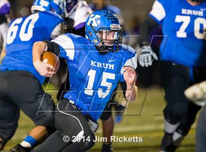 Thumbnail 3 in Lincoln @ Krum (UIL 4A Division 2 Region 1 Bi-District Playoff) photogallery.