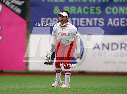 Thumbnail 3 in Antonian Prep vs. Bridgeland (NFCA Texas Leadoff Classic) photogallery.
